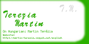 terezia martin business card